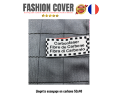 Chiffon essuyage en microfibre de carbone 50x40