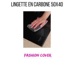 Lingette carbone essuyage 50x40