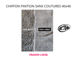 Chiffon microfibre finition 40x40